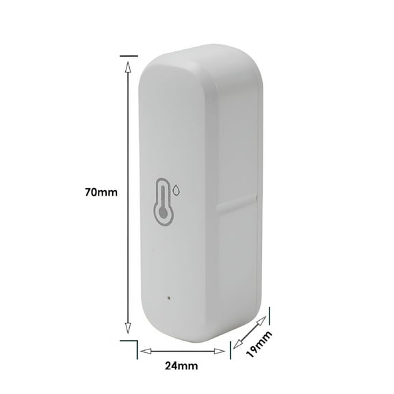 GJX Wireless WiFi Thermometer Air Quality Monitor Humidity Sensor Work With Alexa Home APP Remote Indoor Smart Temperature