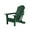 Dark Green, variant on WestinTrends Malibu 12 Piece Adirondack Chairs Set, All Weather Poly Lumber Outdoor Patio Furniture Set Adirondack Chairs with Ottoman and Side Table, Weathered Wood