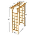 thumbnail image 3 of Wooden Arbor for Garden Backyard, Wedding Ceremony Arch, Wood Trellis for Climbing Plants, Outdoor Pergola Decor, 3 of 9