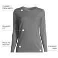 thumbnail image 4 of Lands' End Women's Plus Size Relaxed Supima Cotton Long Sleeve Crew Neck T-Shirt, 4 of 5