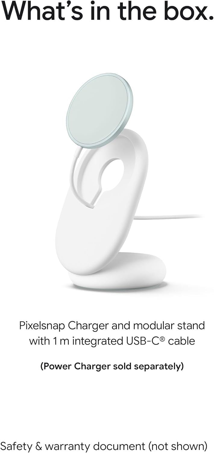 Google Pixelsnap 25W Qi2 Wireless Charger with Stand Snow Fog - GA10042-WW