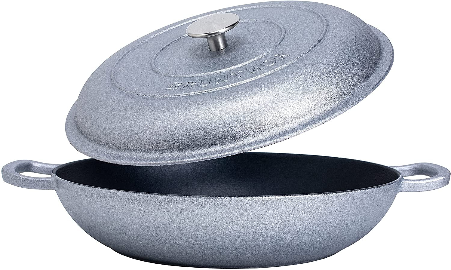 enameled cast iron casserole with lid