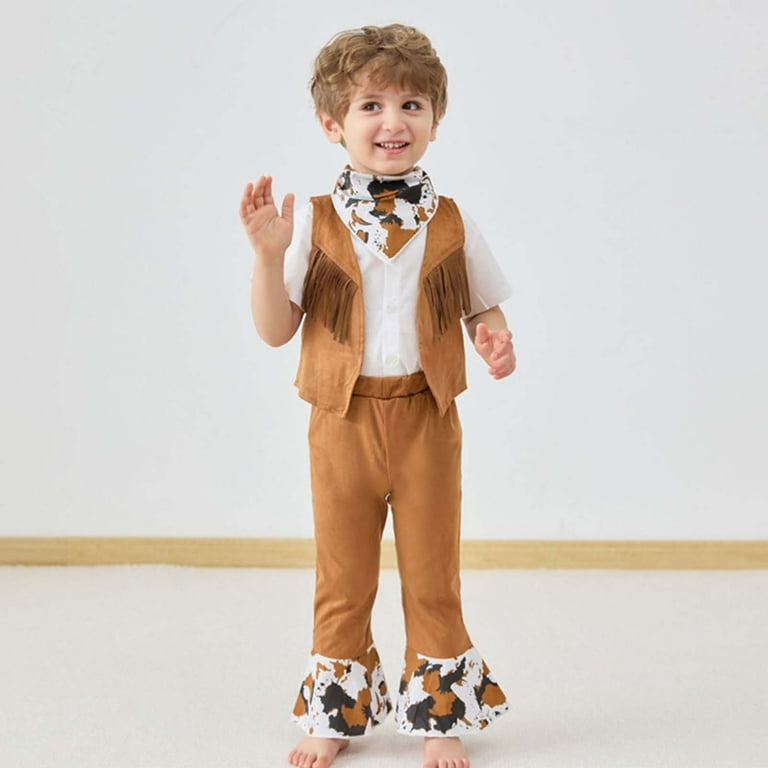 Youmylove Children's Festival Party Western Cowboy Clothes 4 Piece Set Kids Boys Vest Tops Hat Scarf Pants Holiday Party Dress Up Outfits 6-7 Years - Walmart.com Youmylove Children's Festival Party Western Cowboy Clothes 4 Piece Set Kids Boys Vest Tops Hat Scarf Pants Holiday Party Dress Up Outfits 6-7 Years - Walmart.com