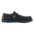 thumbnail image 2 of Hey Dude Wally Plaid Mens Shoes Size 8, Color: Navy, 2 of 5