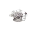 thumbnail image 2 of Women Ring Silver Metal Elastic Band Fashion Flower Rose, 2 of 14