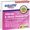Equate: Allergy/Sinus Headache Pain Reliever, 24 Ct
