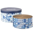 thumbnail image 4 of THE LICKER STORE Kate 12" Modern Patterned Cardboard Reversible Cat Scratcher Pad In Box with Catnip, Blue/White (5-Pack), CSR1012B, 4 of 8