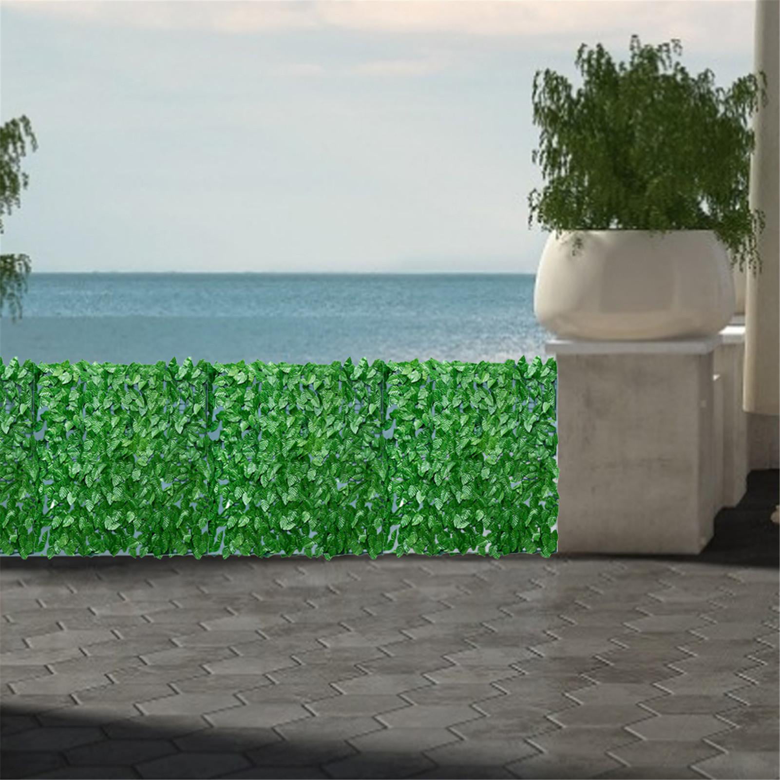 OOTD Artificial Leaf Screening Roll Uv Fade Protection Privacy Hedging Wall Landscaping Garden Fence Balcony Screen Decoration Tools For Indoor Outdoor Decor Ivy Watermelon Hedge Panel