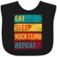 thumbnail image 3 of Inktastic Rock Climbing Eat Sleep Rock Climb Repeat Boys or Girls Baby Bib, 3 of 4
