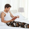 thumbnail image 4 of Cauagu Butterfly Skull Mens Pajama Pants Sleep & Lounge Pants,PJ Bottoms with Pockets-X-Large, 4 of 7