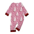 thumbnail image 5 of Onlypjs Matching Family Christmas Pajamas for Men, Women and Couples– Pink Holiday Tree Print Tops with Red Plaid Pants, 5 of 5