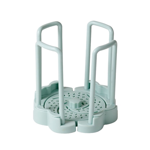 Rotating Expandable Bowl and Plate Holder, 5.5-7.5 Inch Adjustable Plastic Drain Rack, Dish Storage and Drying Stand forKitchen Cabinet and Countertop