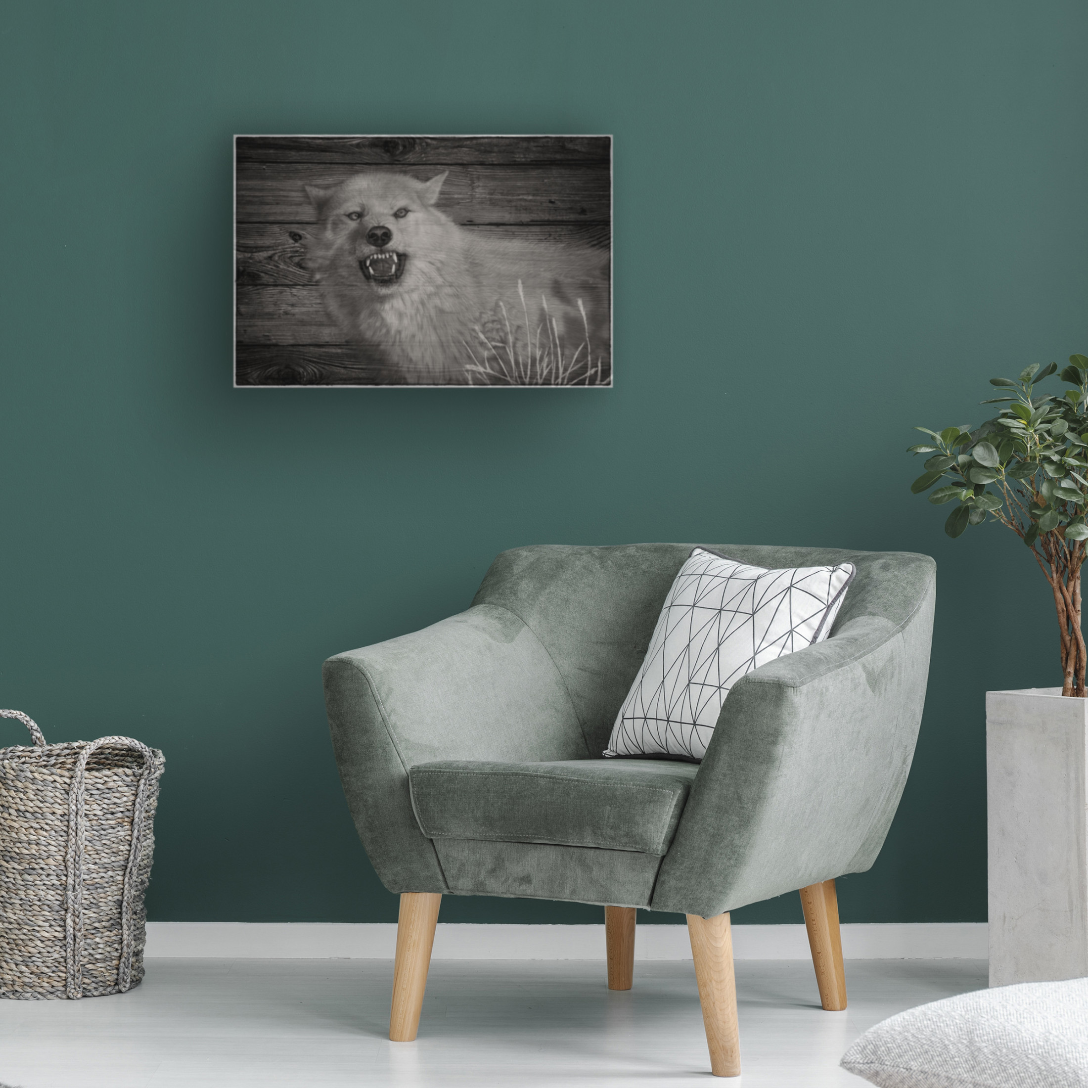 Canvas Wall Art - Gordon Semmens 'Woodgrain Antiques 15' Wall Art for Living Room, Bedroom, or Office Décor by Trademark Fine Art - 19 x 12 Inches