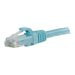 C2G 1ft Cat6a Snagless Unshielded (UTP) Network Patch Ethernet Cable-Aqua - patch cable - 1 ft -