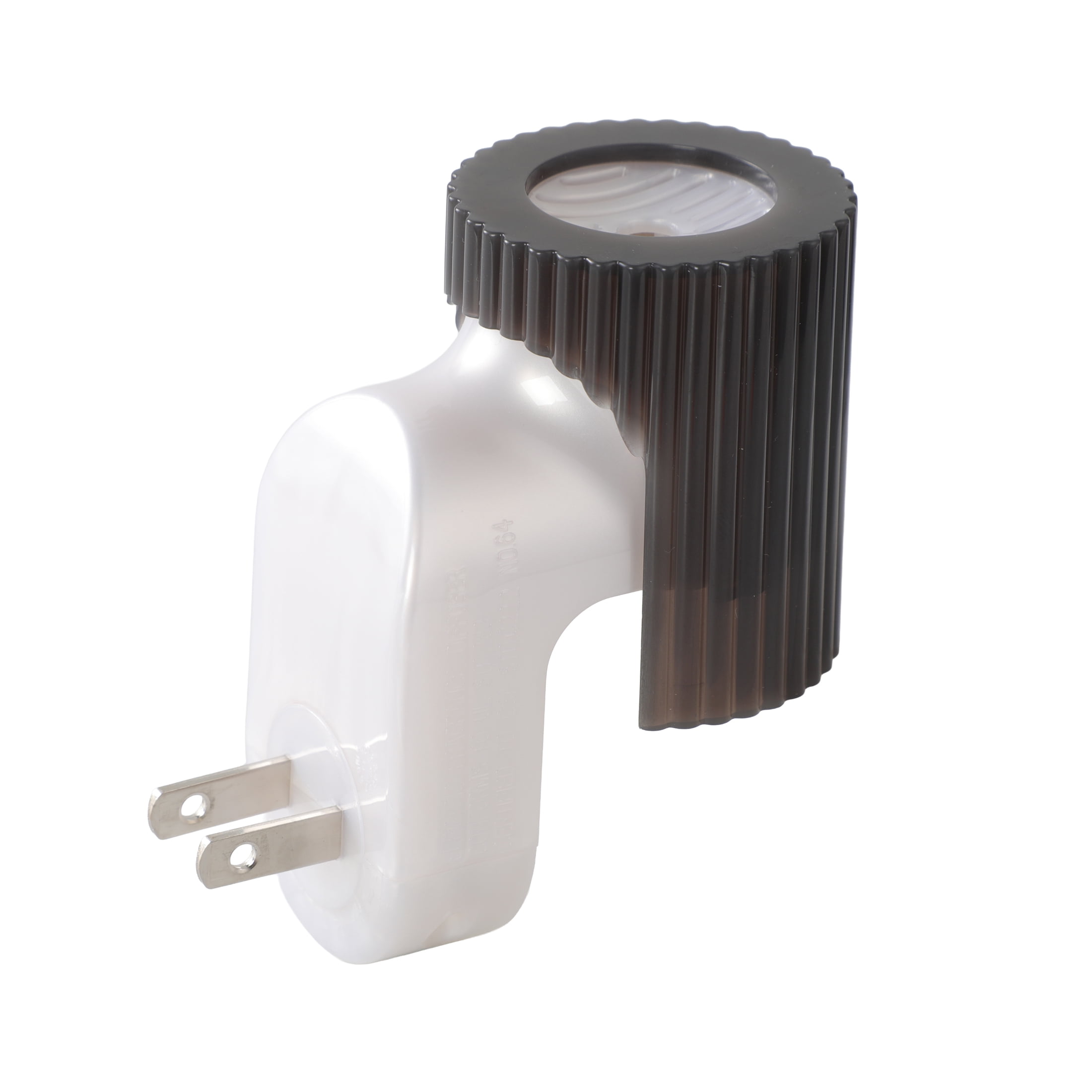 Mainstays Aroma Accents LED Fragrance Plug-in, Ribbed Texture, Traditional Wax Warmers, Greystone