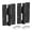Black, variant on 5-3/4" Self-Closing Aluminum Gate Hinges 2-Pack Black Heavy Duty Fence Door Hardware