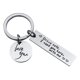 thumbnail image 2 of Nyckelring "Kör försiktigt" rostfritt stål Silver 2-pack, 2 of 5