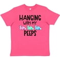 thumbnail image 3 of Inktastic Easter Hanging with My Peeps Pastel Bunnies Youth T-Shirt, 3 of 5