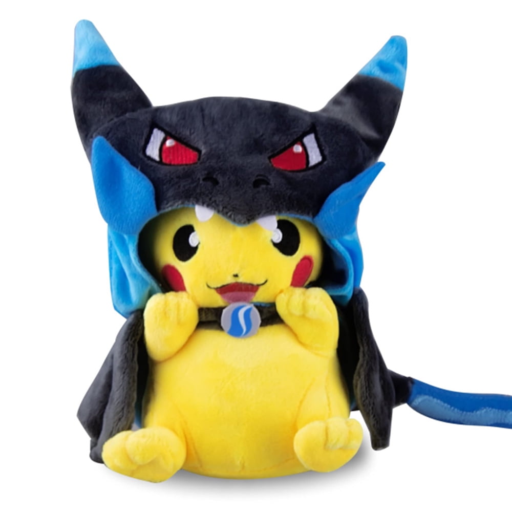 Mega Charizard Pikachu Plush Doll Stuffed Animal Plushie Soft Toy Gift 10 In