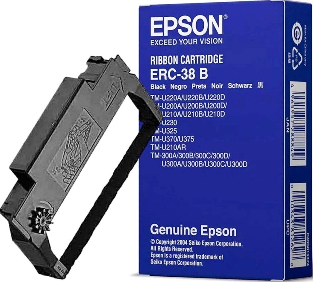 Epson ERC-38B Black Ribbon Cartridge -14 Pack (14 Epson ERC-38B