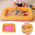 thumbnail image 1 of Creatine Inflatable Sandbox Pool PVC Inflatable Purpose Sand Game Easy To Inflate And Deflate Portable Summer Beach Backyard, 1 of 6