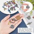 thumbnail image 5 of 20Pcs Ocean Charms Pendants Sea Life Marine Spiral Conch Shell Fishtail Tortoise Alloy Colorful Charm, 5 of 6
