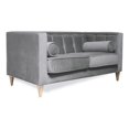 thumbnail image 4 of Sofá Love Seat Poole Sofamatch Tela Quantum patas Natural gris, 4 of 5