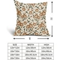 thumbnail image 5 of Vintage Floral Block Print Pillow Covers 18x18 Inch Set of 2 Antique Flower Throw Pillow Covers Neutral Traditional Square Cushion Case Decoration for Couch Home Decor, 5 of 7