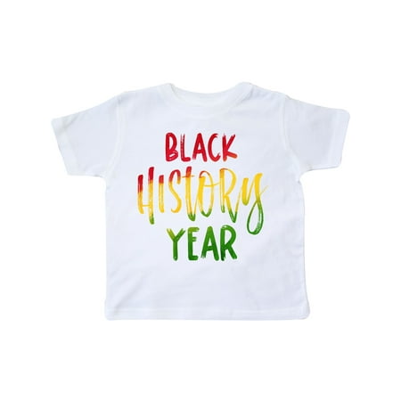 

Inktastic Black History Year in Red Yellow Green Gift Toddler Boy or Toddler Girl T-Shirt