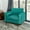 Teal, variant on Demi Bonn Upholstered Accent Chair, Modern Accent Chair with Bolster and Side Storage Pocket, for Living Room, Bedroom, Teal