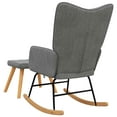 thumbnail image 5 of vidaXL Rocking Chair With Stool Dark Grey, 5 of 6