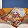 thumbnail image 4 of Thanksgiving Brittany Spaniel Pilgrim Grateful, Thankful, Blessed Fall Welcome Cozy Fleece Blanket Brittany Dog Lover Gifts Idea Warm Soft Throw Blanket - 00021, 4 of 5