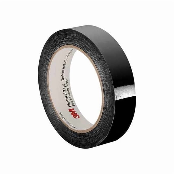 3m Elec Tape,216 ft Lx1/4" W,2.5 mil,Black 3M 1350 0.25" x 72 yds Black