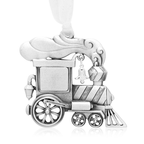 Genuine Pewter Holiday Train Ornament