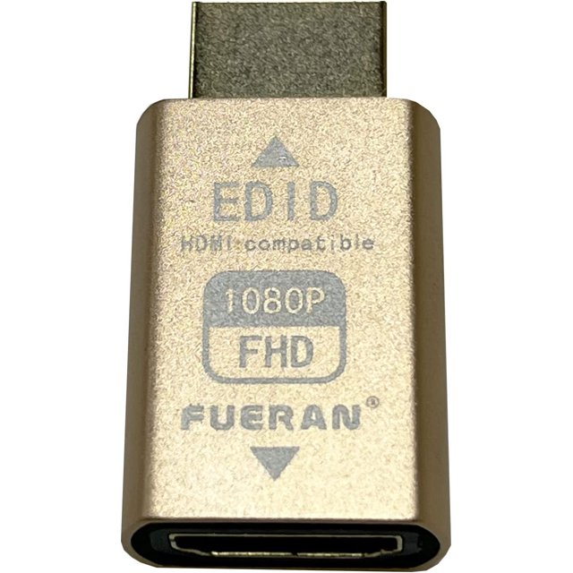 Émulateur P-Through EDID pour Utilisation avec Répartiteurs Vidéo, Interrupteurs et Rallonges (fit-Headless) HDMI