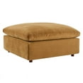 thumbnail image 3 of Modway Commix Sectionnel 4 Pcs Surrempli en Velours de Performance Rempli de Duvet, Couleur Cognac, 3 of 10