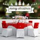 thumbnail image 3 of 6 pack de fundas navideñas para sillas, decoración navideña, fundas para sillas, fundas para sillas, cubiertas para sillas, juego de fundas para fiestas navideñas, cena en casa, Chri Feliz Sencillez, 3 of 5