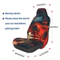 thumbnail image 3 of Balery 60s Western Skull Cowboy Pattern Car Seat Cover - Soft & Breathable Front Premium Covers with Non-Slip Protector Fits Most Automotive, Vans, SUVs, Trucks - 1 Unit, 3 of 5