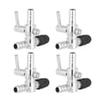 thumbnail image 1 of HLONK 4 PCS Splitter Oxygen Tube Distributor Inflatables Valve Air Admittance Silver, 1 of 8