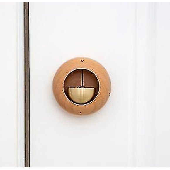 Shopkeepers Bell For Door Opening, Magnetic Attached Wood Doorbell Gentle Sound Decorative Entry Doorbell