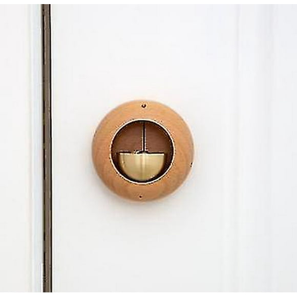 Shopkeepers Bell For Door Opening, Magnetic Attached Wood Doorbell Gentle Sound Decorative Entry Doorbell