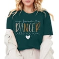 thumbnail image 1 of Camiseta «My Favorite Dancer Call Me Mom» (Mi bailarina favorita, llámame mamá): cuello redondo, estampado a doble cara, versátil para ocasiones informales y fiestas, lavable a máquina, corte favor, 1 of 4