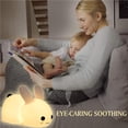 thumbnail image 2 of Ounissouiy Luz de noche para niños Luz de noche de conejito Linda luz de noche de animal de silicona recargable Iluminación y accesorios Ounissouiy HA034596-00, 2 of 6