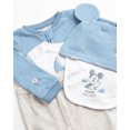 thumbnail image 3 of Disney Newborn Baby Layette Set - 6 Piece Disney Bodysuit Coveralls Sweatpants, Hat, Gift Bag (0-6M), 3 of 8