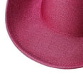 thumbnail image 3 of KelaJuan Women Men Woolen Hat Matte Wide Brim Western Cap Halloween Props Stage Show Cap Disco Ball Hat, 3 of 7