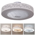 thumbnail image 3 of Smart LED Ceiling Fan Chandelier 110V 55 * 20cm Third Gear with Remote Control, 3 of 13