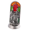 thumbnail image 3 of Estatua Religiosa Virgen María Jesús de Metal Esmaltado Figura de Familia Sagrada con Acabado Antiguo en Aleación Adecuada para Regalo Exhibición en C Estilo D, 3 of 8