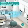 thumbnail image 4 of Hisense 6,000 BTU Window Air Conditioner with Remote Control, 250 Sq ft, AHW0621CR1W, 4 of 18