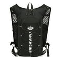 thumbnail image 1 of Lightweight Water-Resistant Nylon Outdoor Backpack with Reflective Strips - Foldable Design for Running, Cycling, Marathon & Travel - Breathable Mesh Back Panel, Multi-Layer Storage Pockets &, 1 of 7