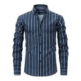 thumbnail image 1 of Formal Dress Shirt for Men | Slim Fit Long Sleeve Wedding Shirt with Stretch Comfort Button Down Wear All T Shirts for Men Button down Shirt Long Sleeve Button down Zipper Shirts Men Embroide, 1 of 8
